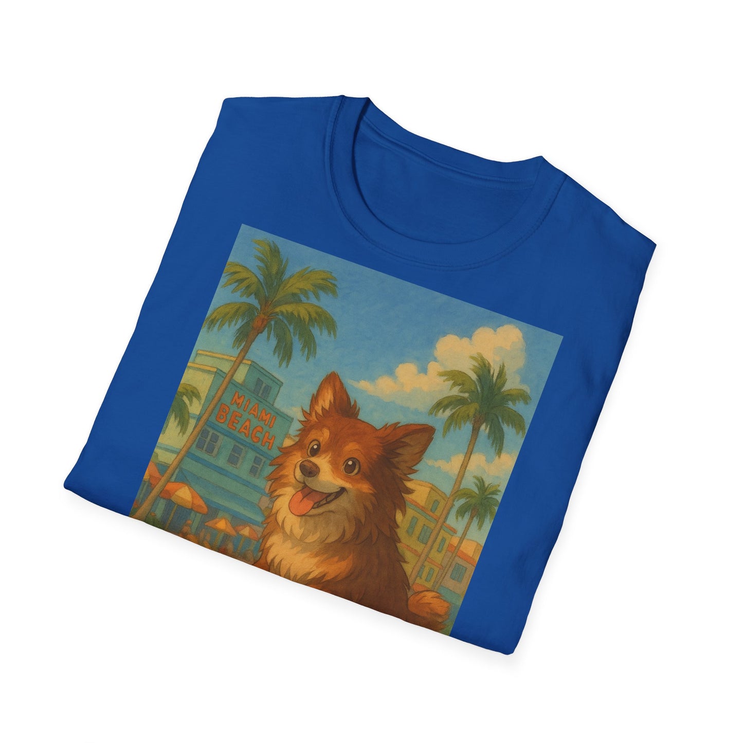 Dog on Skate Unisex T-Shirt - Cute Puppy Skateboarding Tee