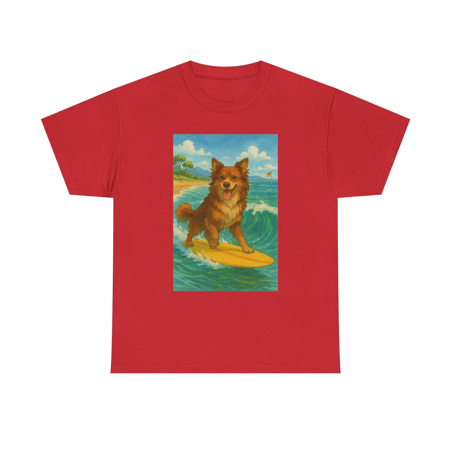 Surfing Dog Unisex Heavy Cotton Tee,
