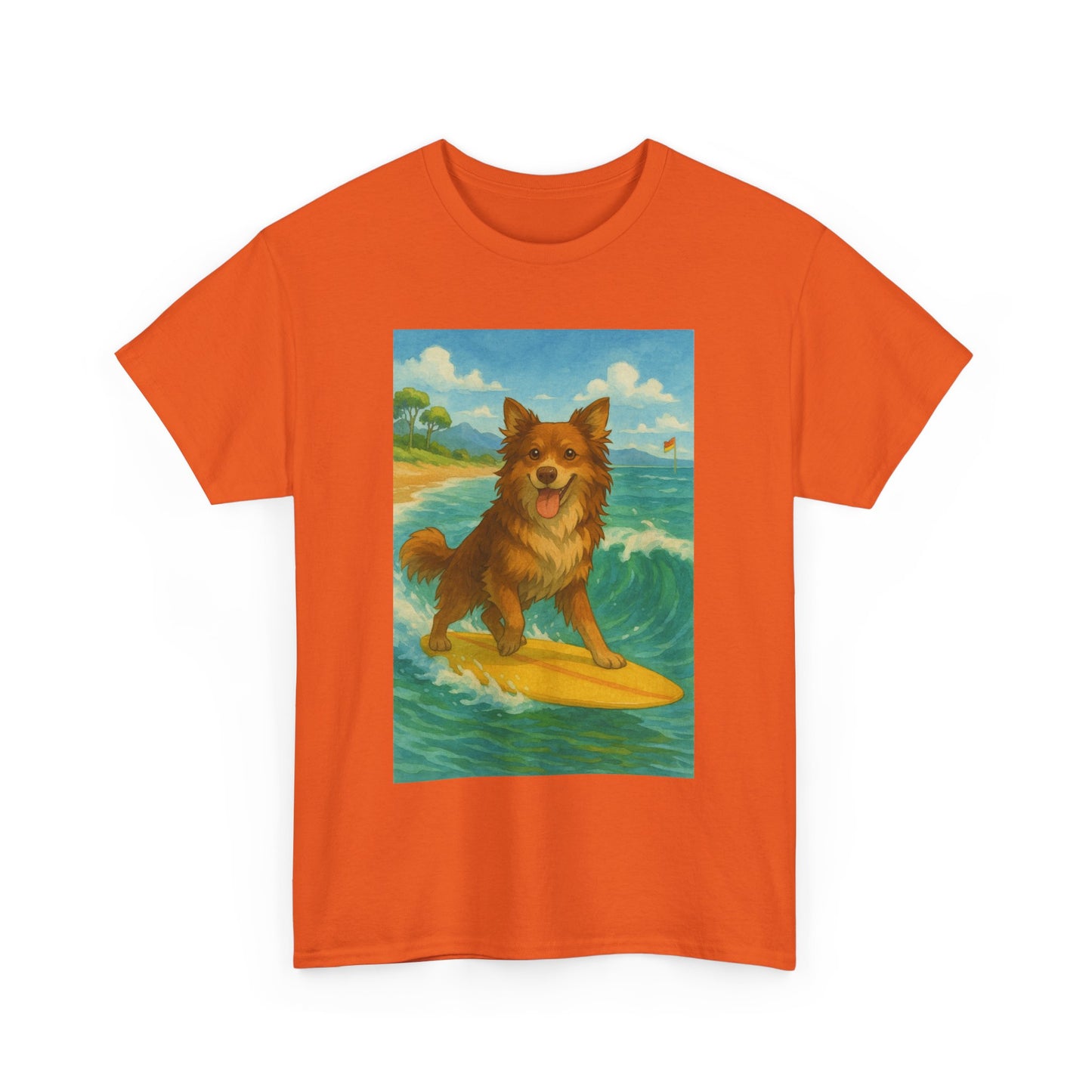 Surfing Dog Unisex Heavy Cotton Tee,