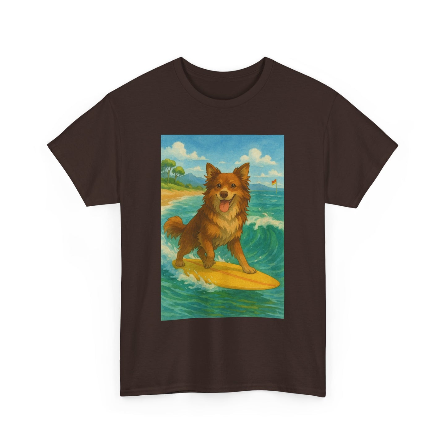 Surfing Dog Unisex Heavy Cotton Tee,