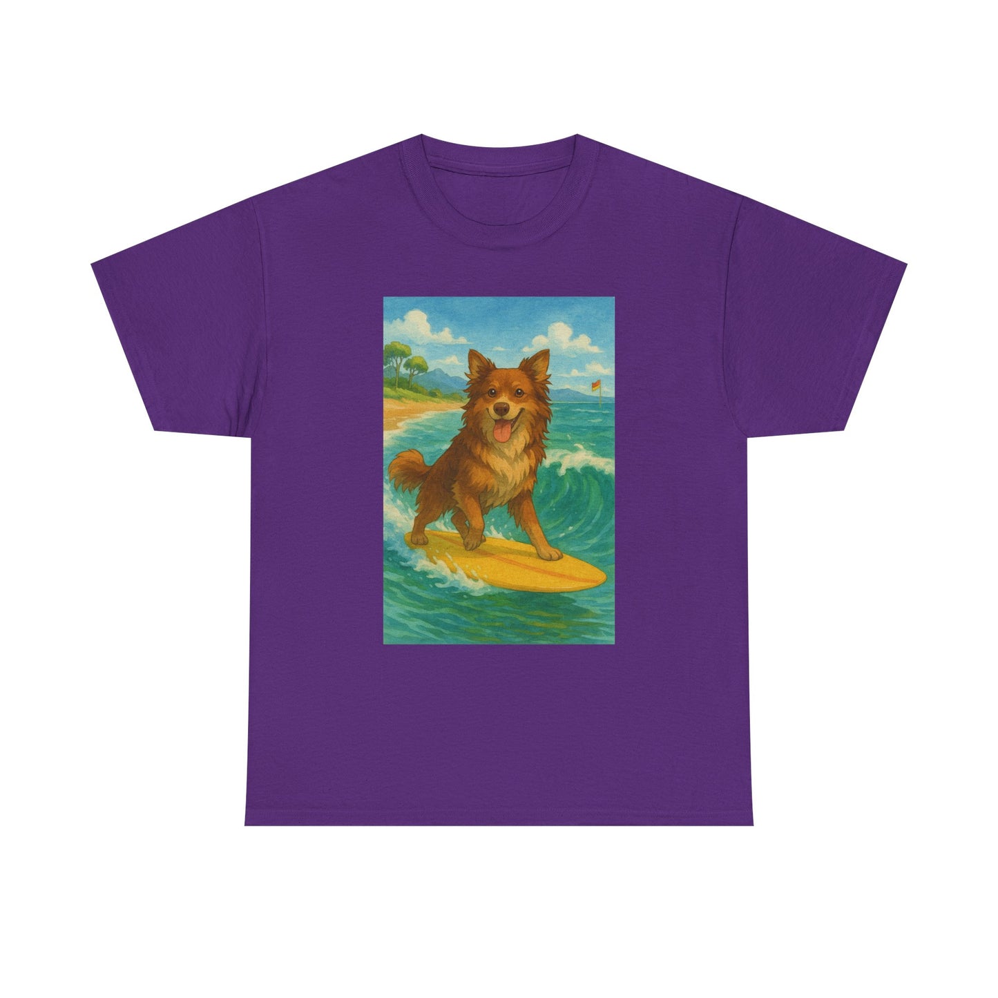 Surfing Dog Unisex Heavy Cotton Tee,