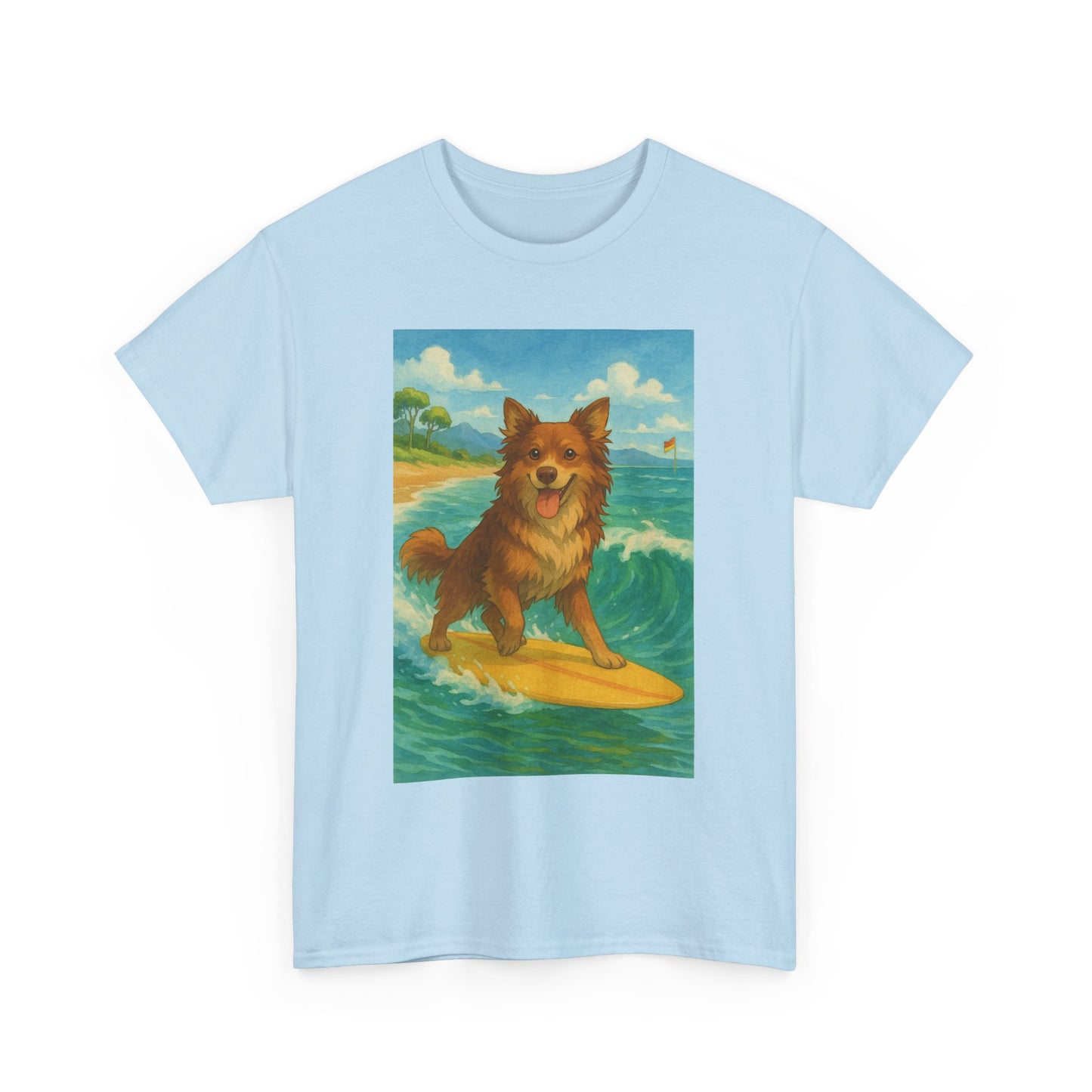 Surfing Dog Unisex Heavy Cotton Tee,