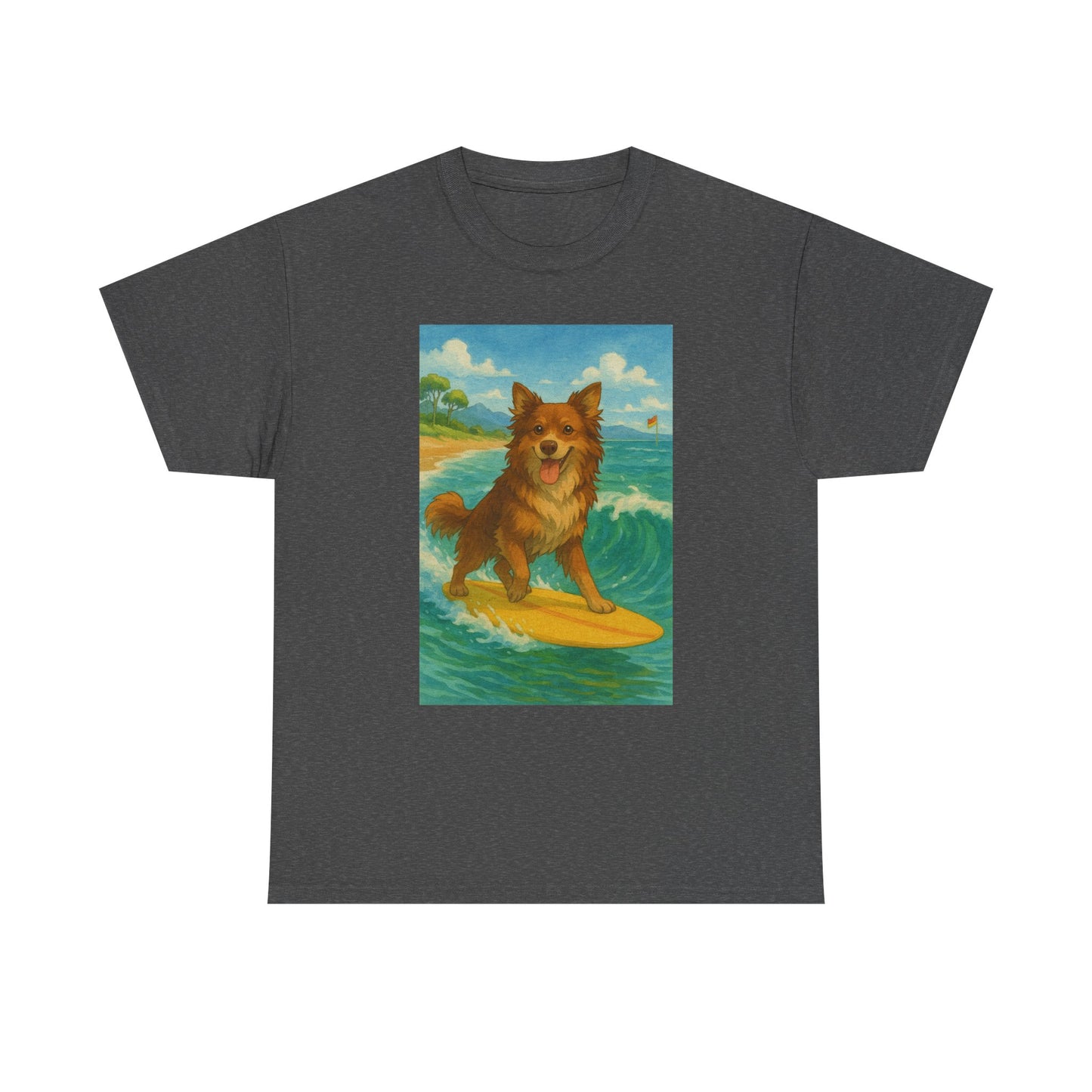 Surfing Dog Unisex Heavy Cotton Tee,