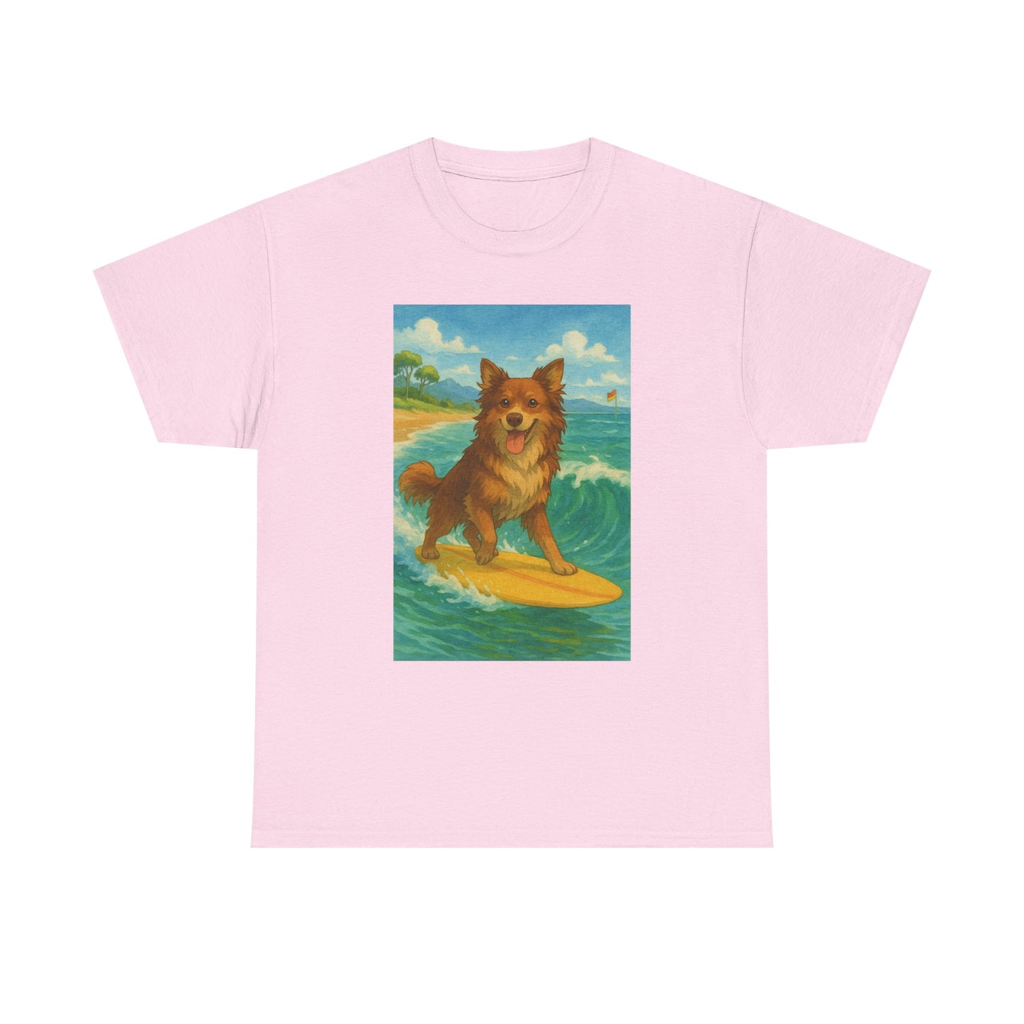 Surfing Dog Unisex Heavy Cotton Tee,