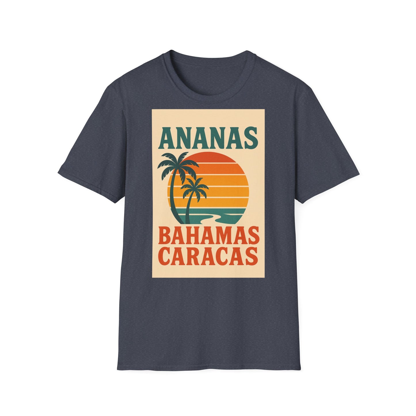 Retro Beach Vibes Unisex Softstyle T-Shirt,