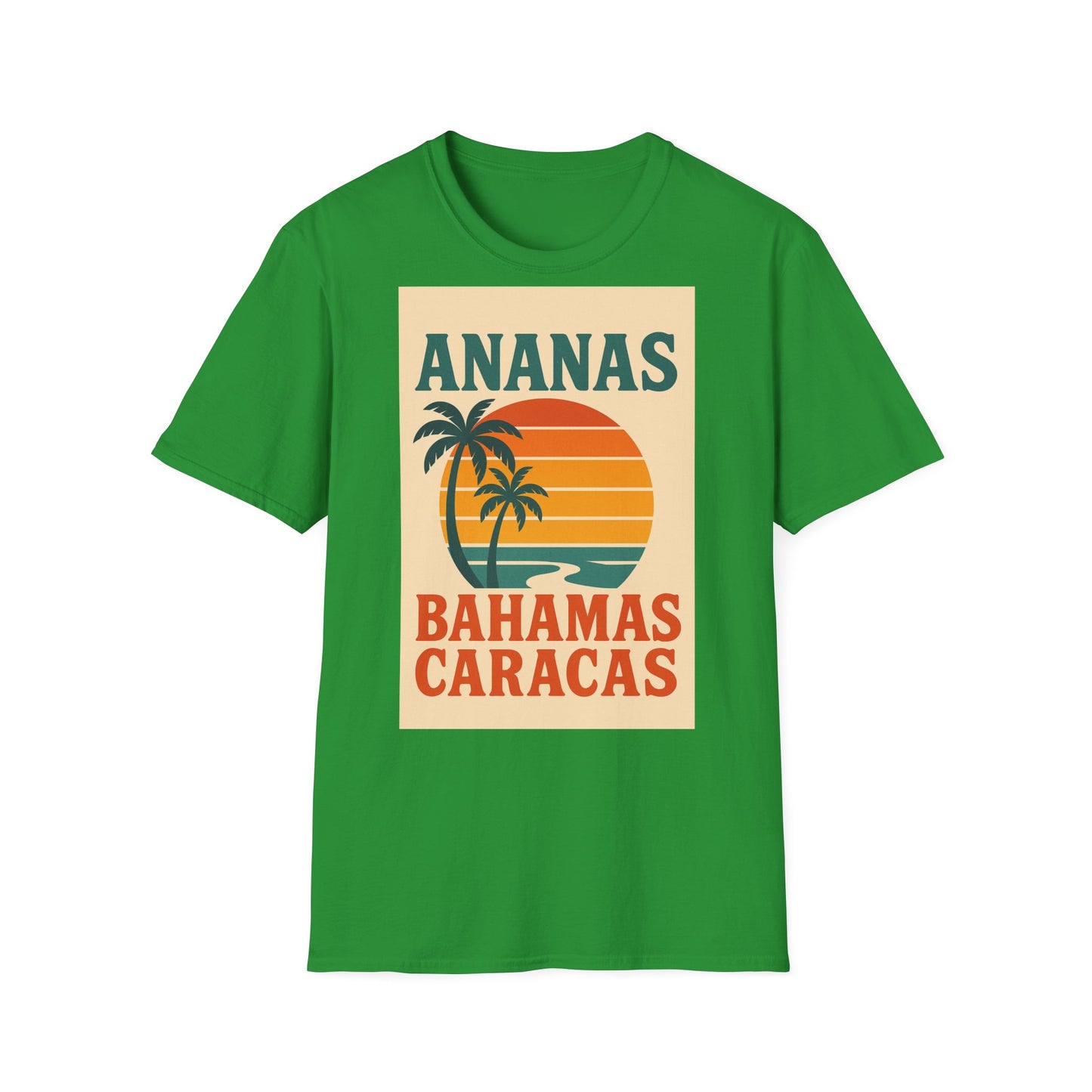 Retro Beach Vibes Unisex Softstyle T-Shirt,