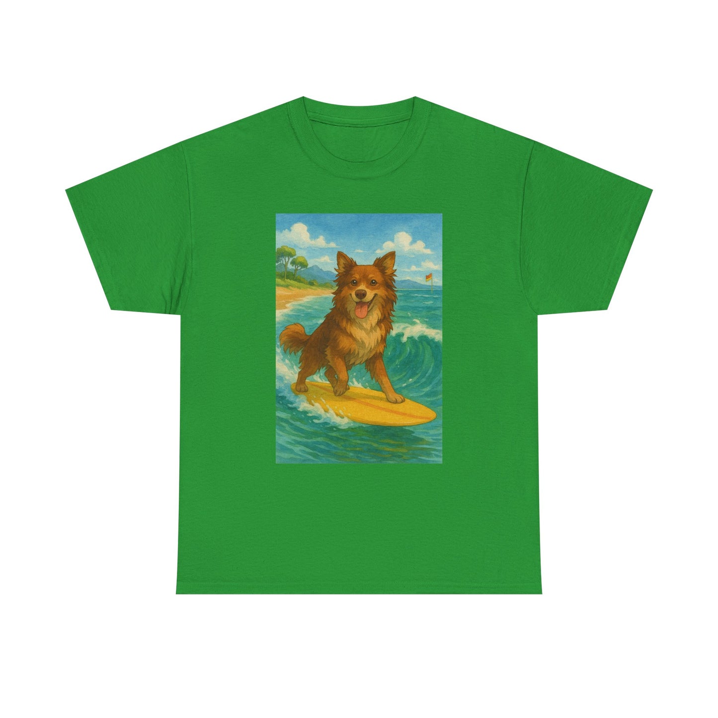 Surfing Dog Unisex Heavy Cotton Tee,
