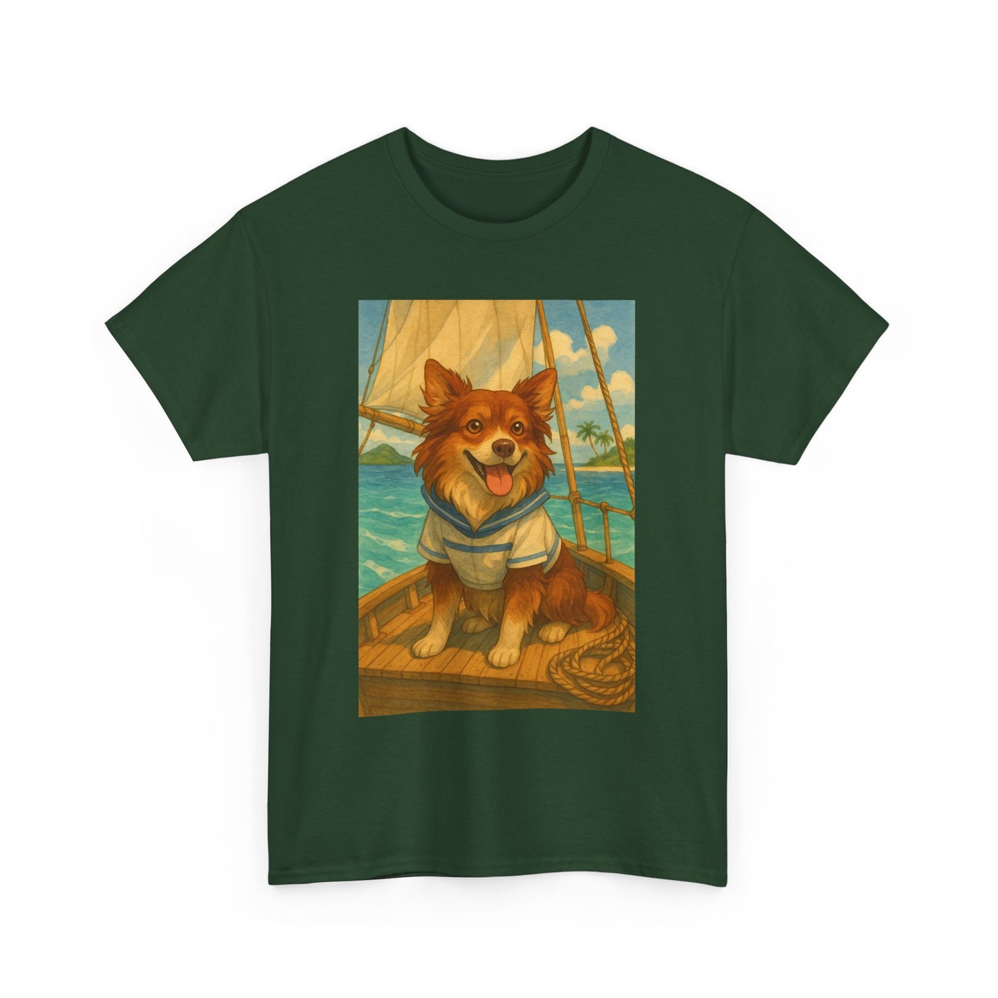 Sailor Dog Tee, Cute Dog T-Shirt,