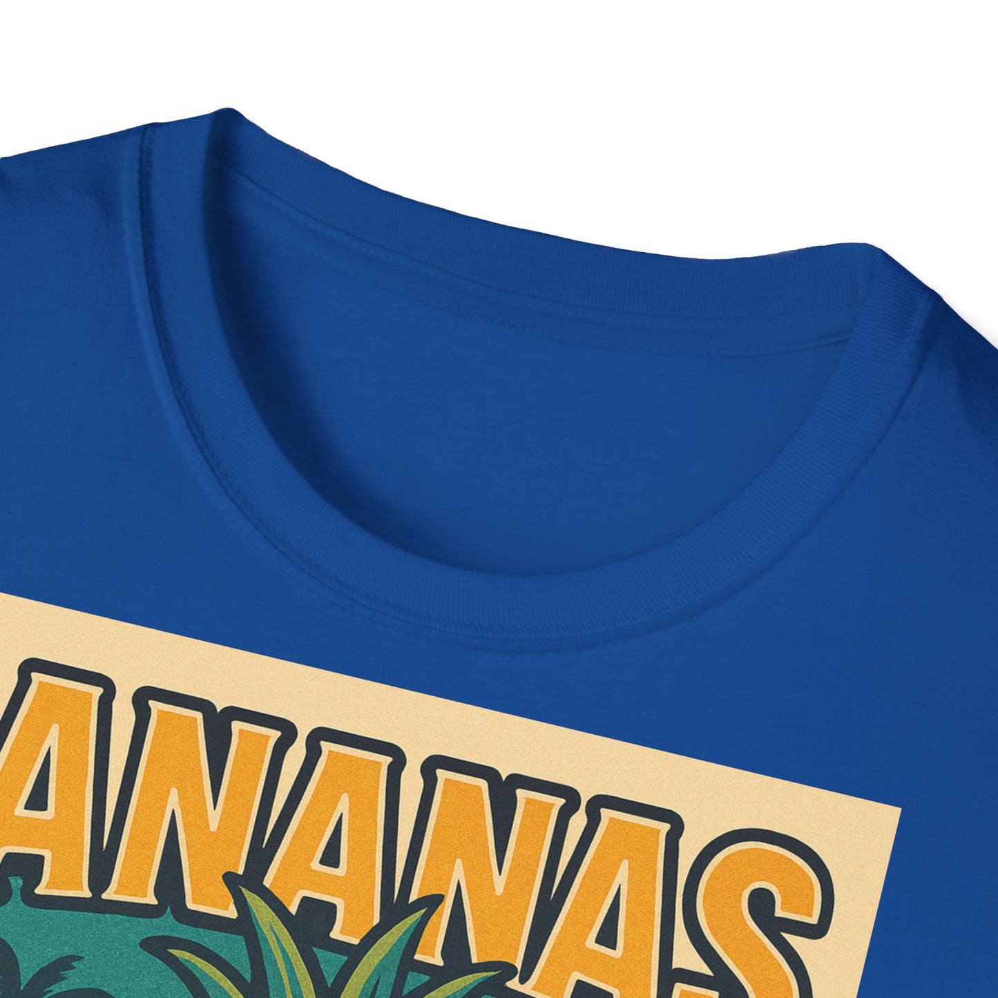 Tropical Graphic Tee, Retro Pineapple Unisex T-Shirt,