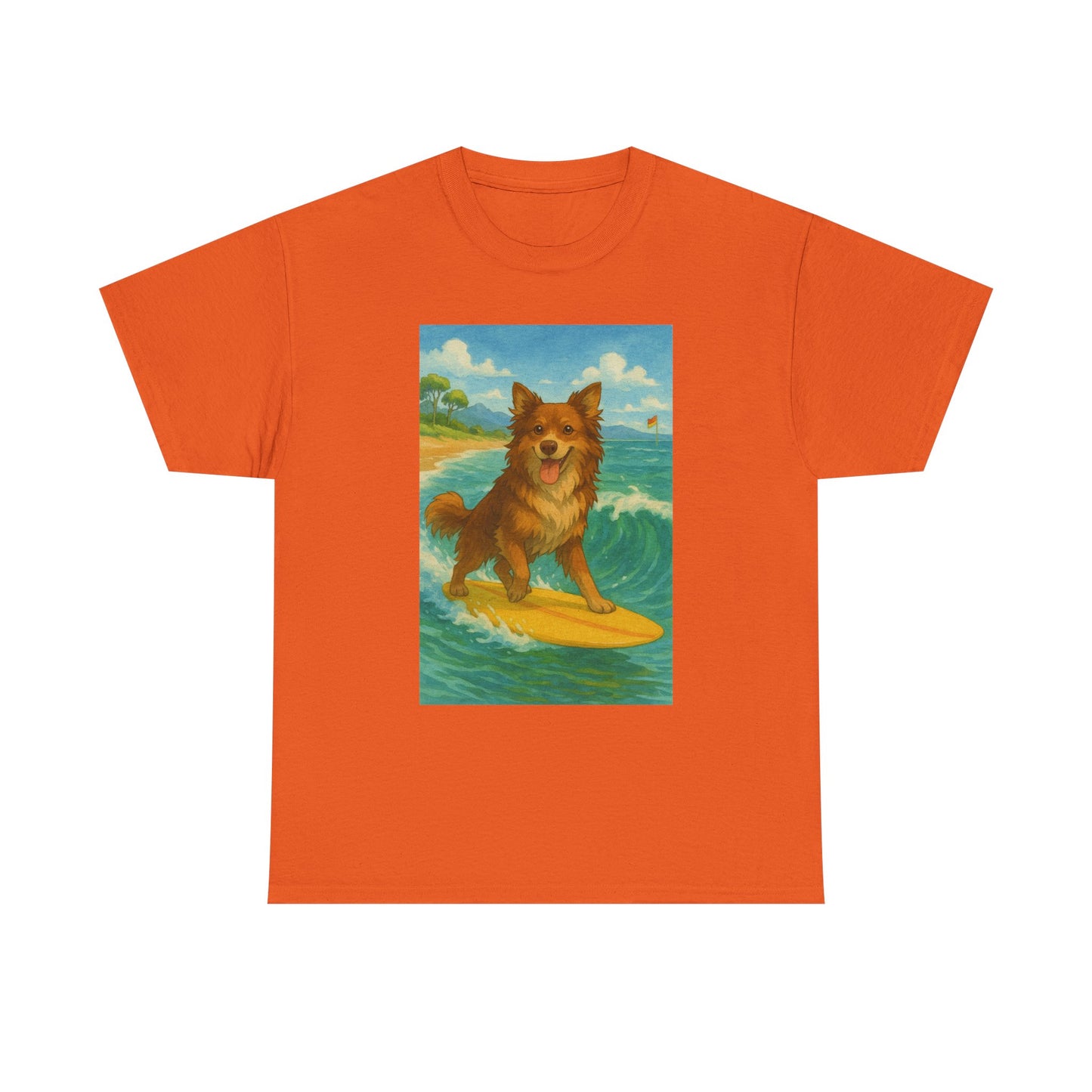 Surfing Dog Unisex Heavy Cotton Tee,