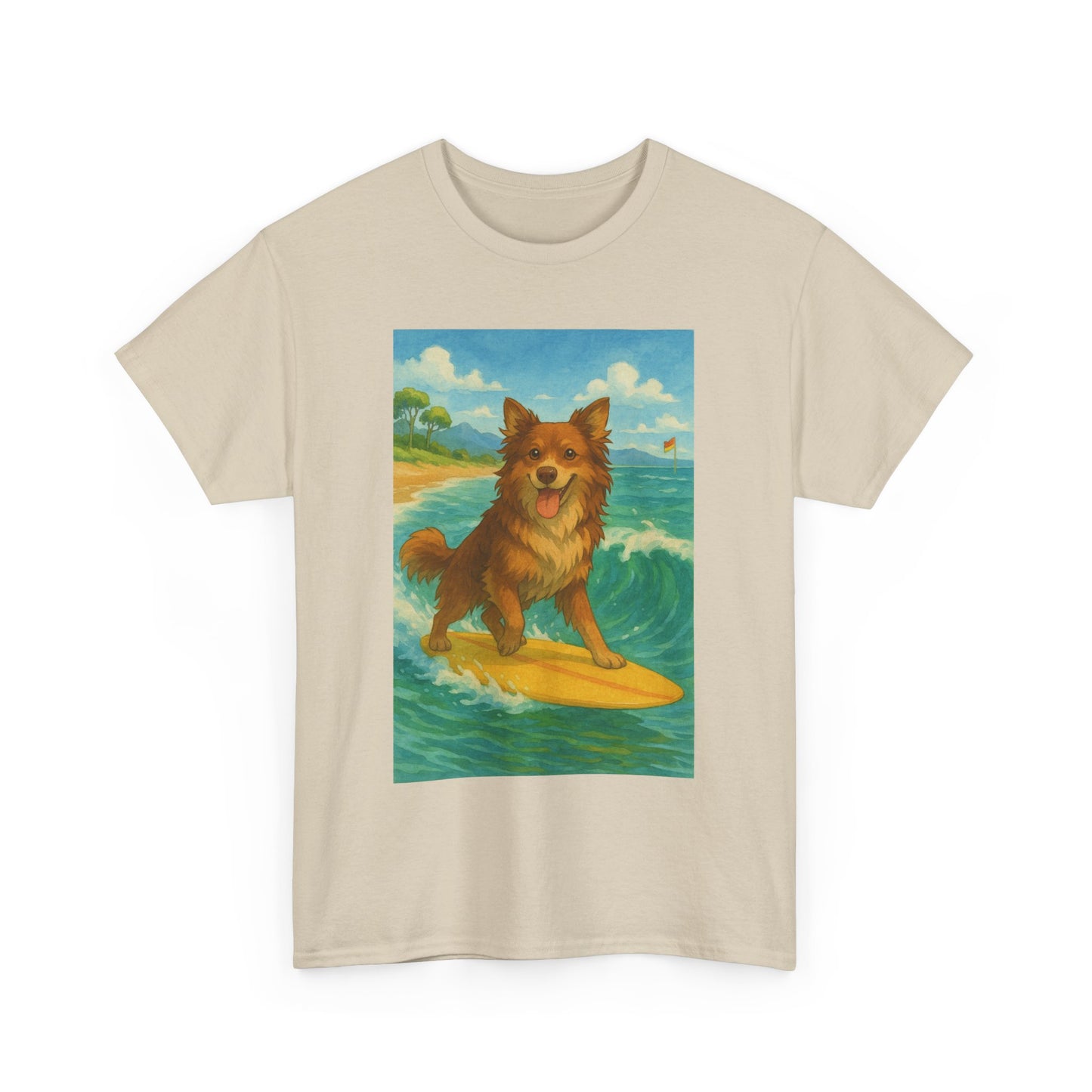 Surfing Dog Unisex Heavy Cotton Tee,