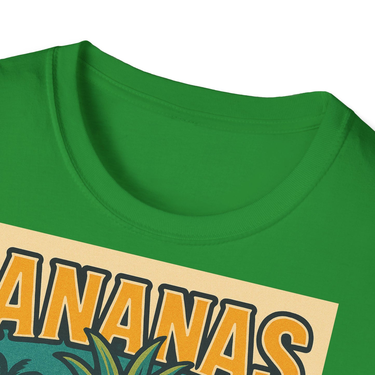 Tropical Graphic Tee, Retro Pineapple Unisex T-Shirt,