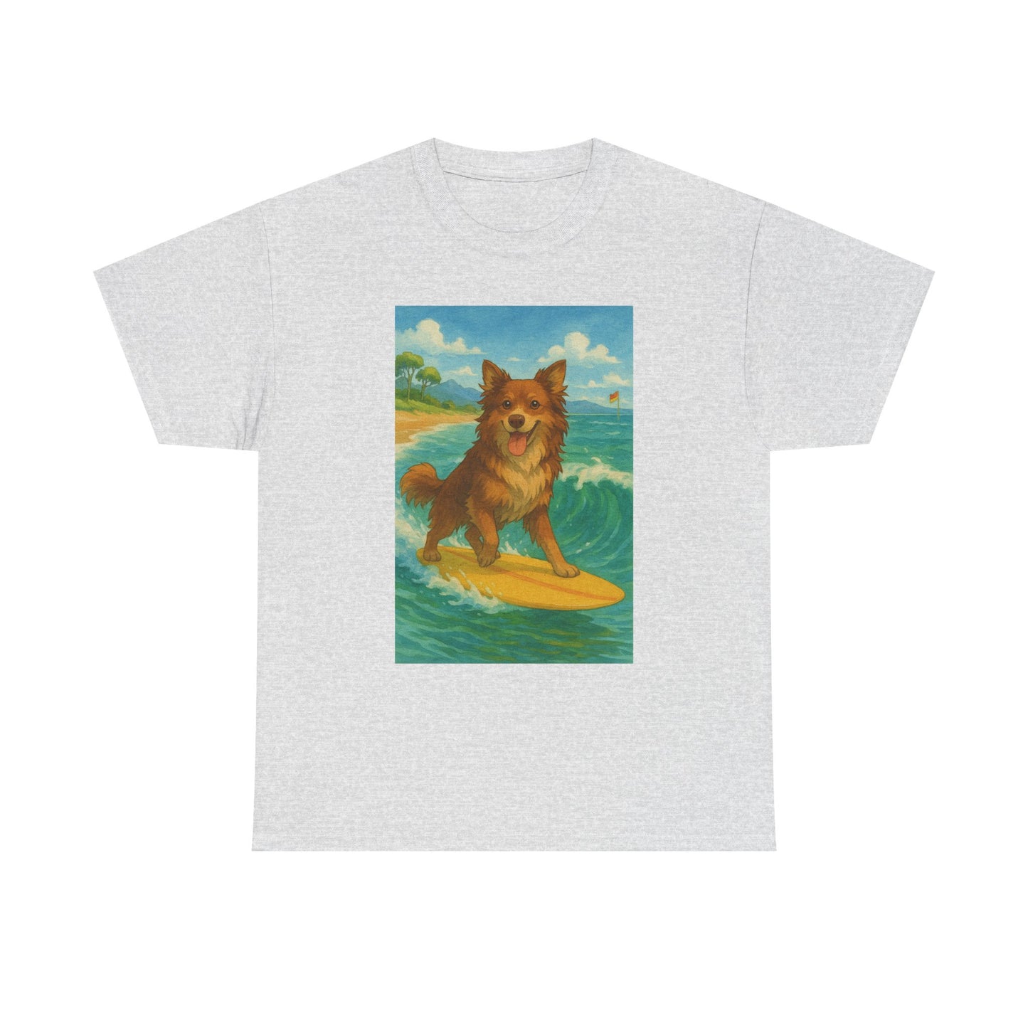 Surfing Dog Unisex Heavy Cotton Tee,