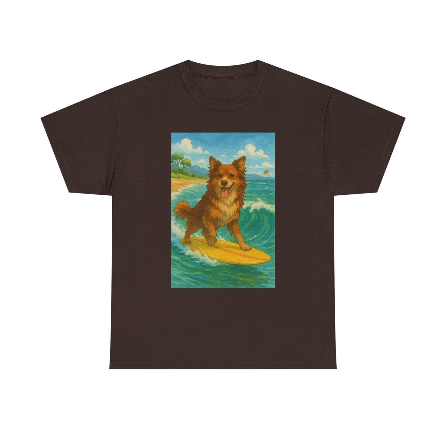 Surfing Dog Unisex Heavy Cotton Tee,