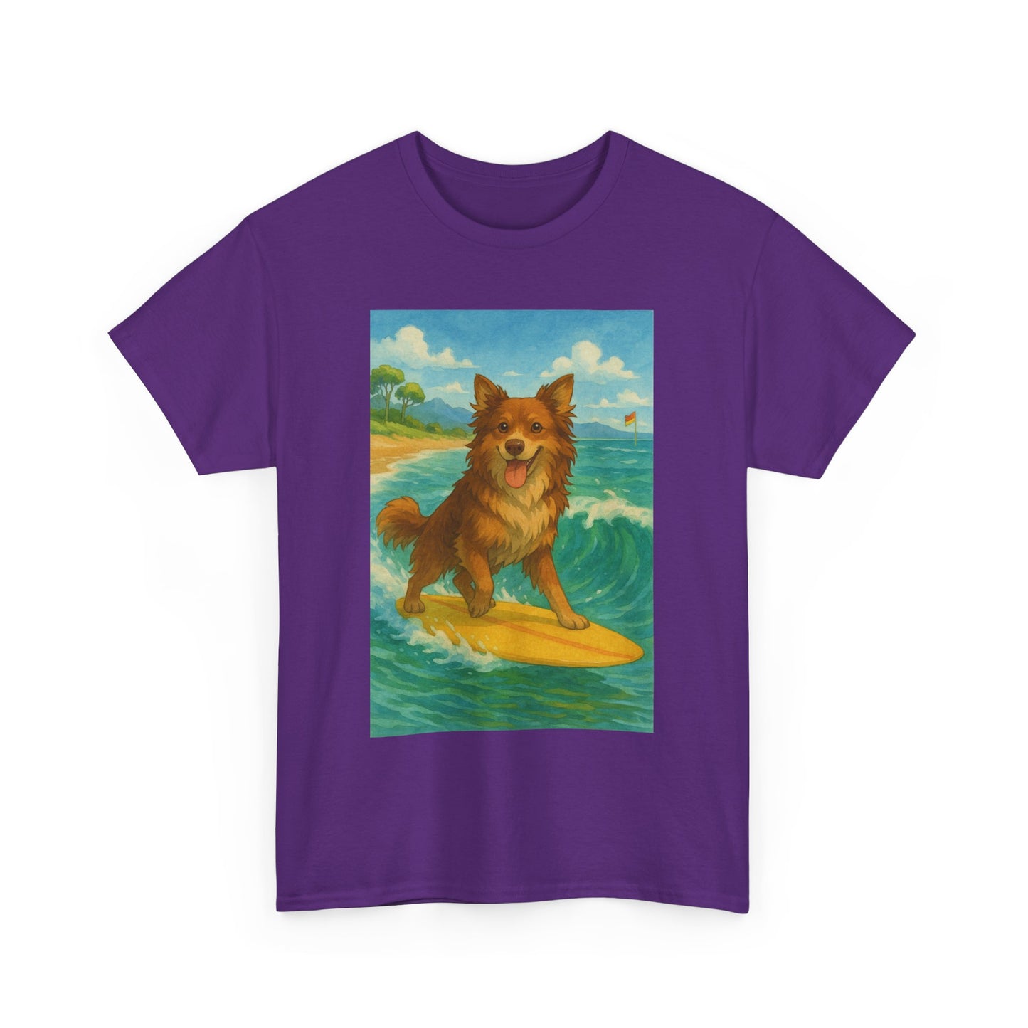 Surfing Dog Unisex Heavy Cotton Tee,