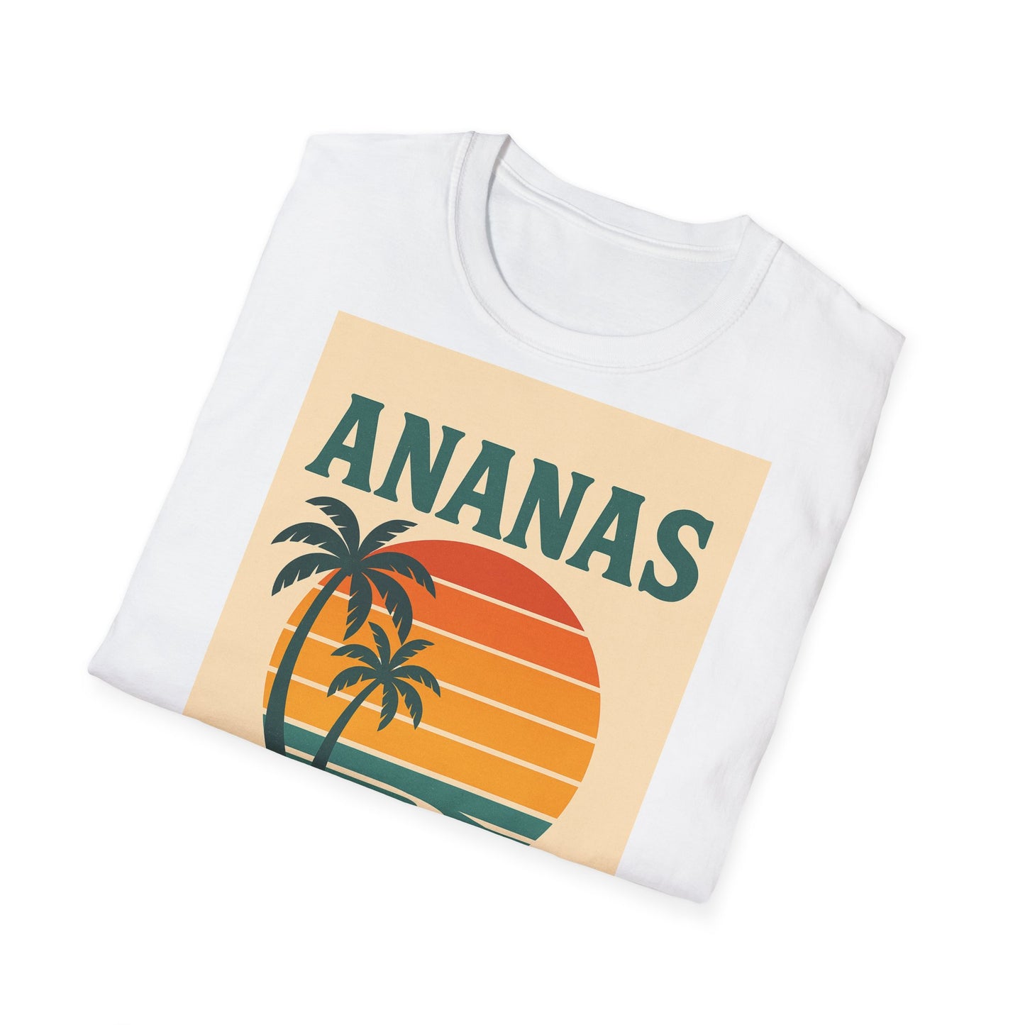 Retro Beach Vibes Unisex Softstyle T-Shirt,