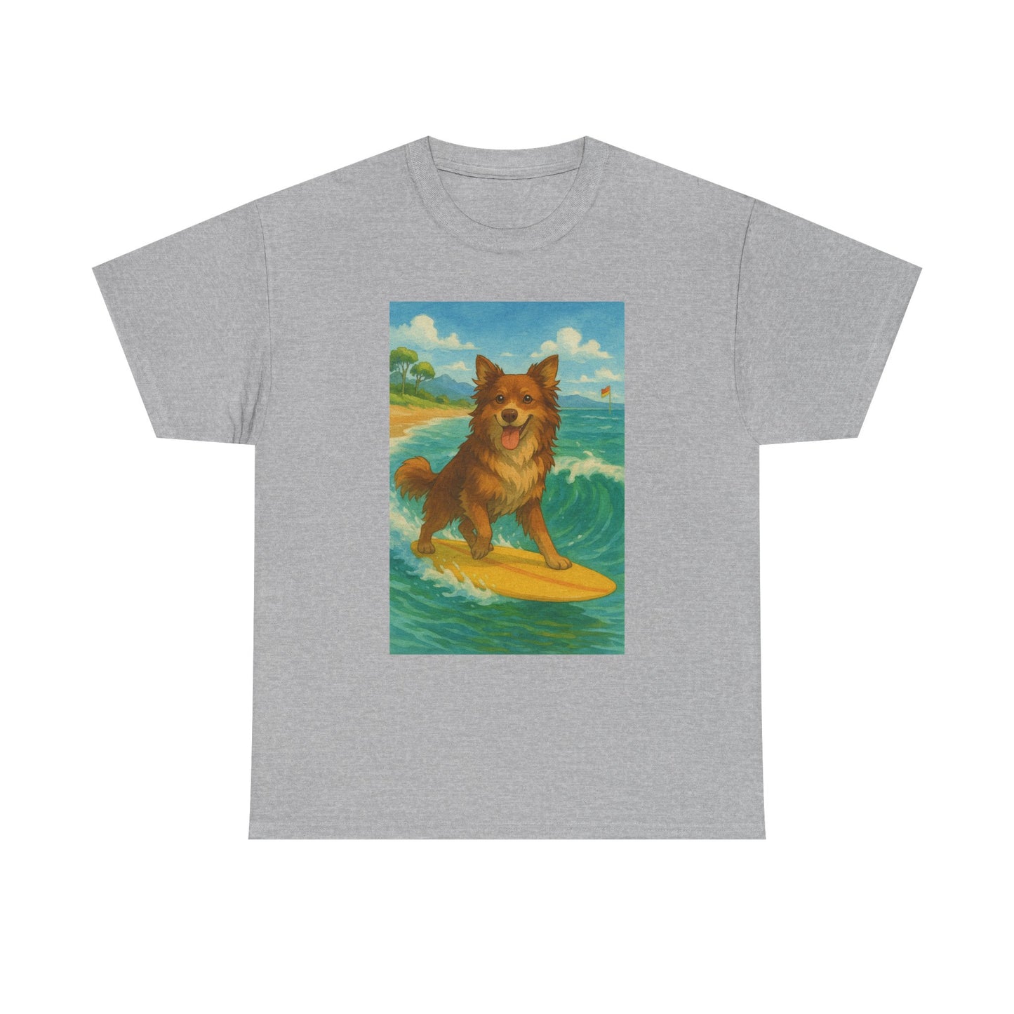 Surfing Dog Unisex Heavy Cotton Tee,