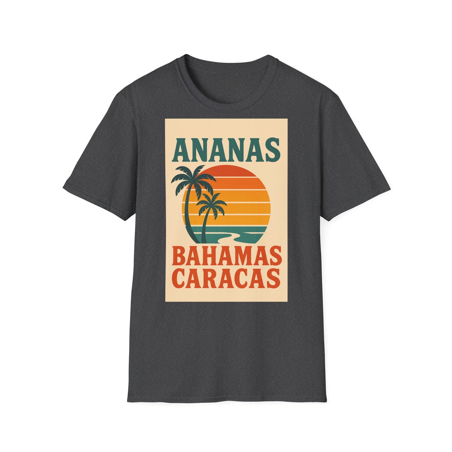 Retro Beach Vibes Unisex Softstyle T-Shirt,