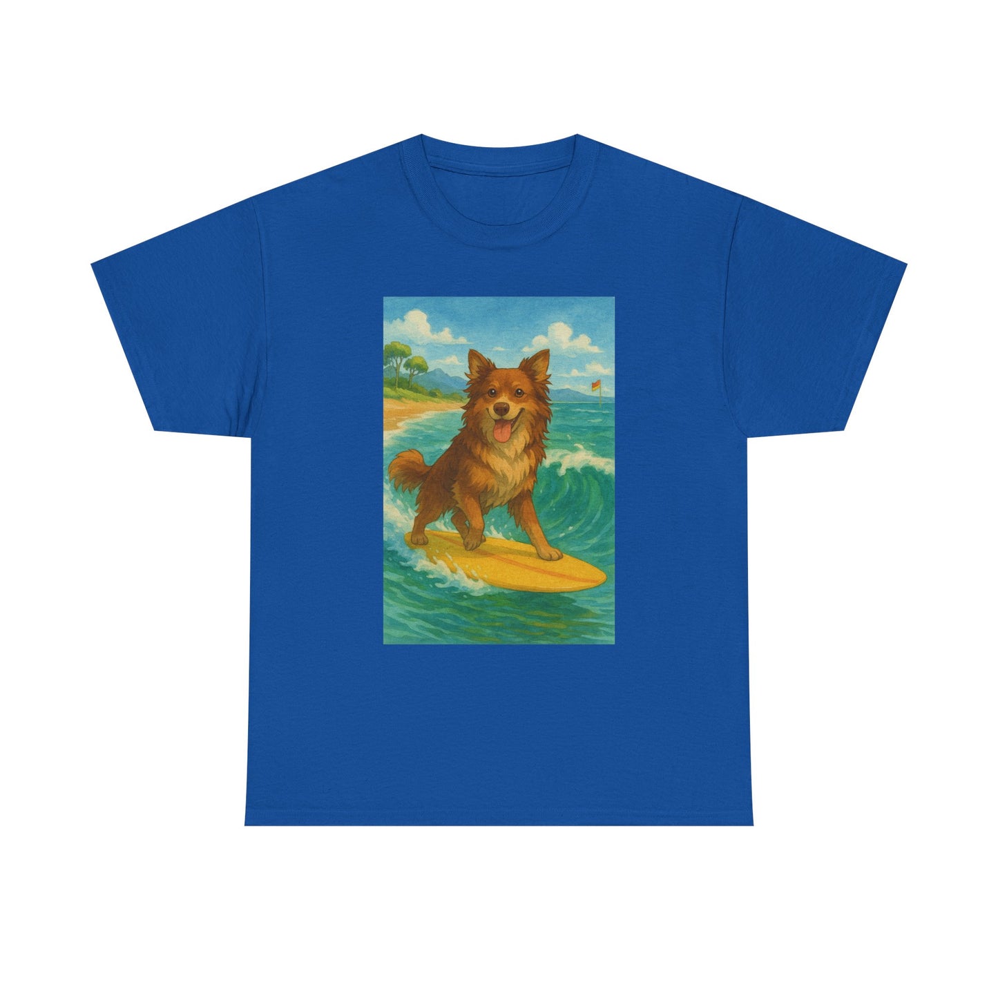 Surfing Dog Unisex Heavy Cotton Tee,