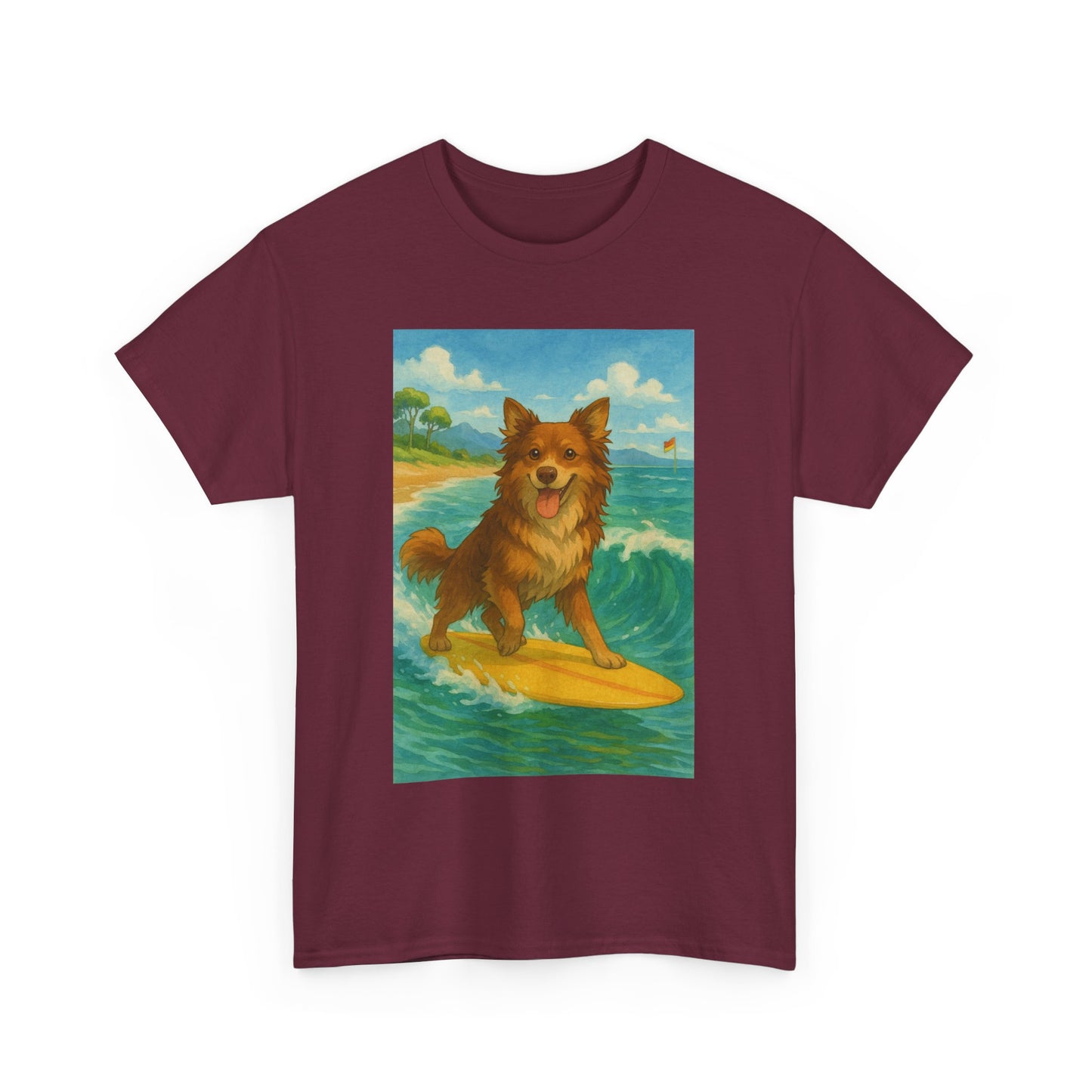 Surfing Dog Unisex Heavy Cotton Tee,