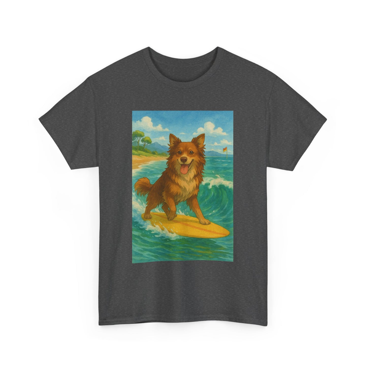 Surfing Dog Unisex Heavy Cotton Tee,