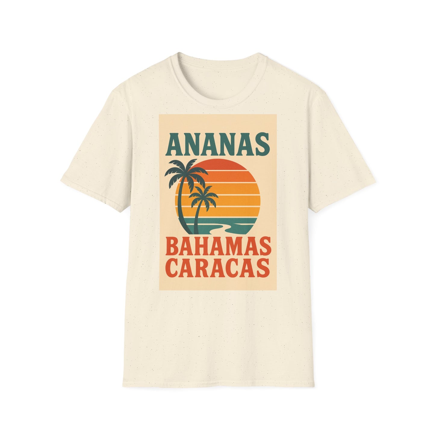 Retro Beach Vibes Unisex Softstyle T-Shirt,