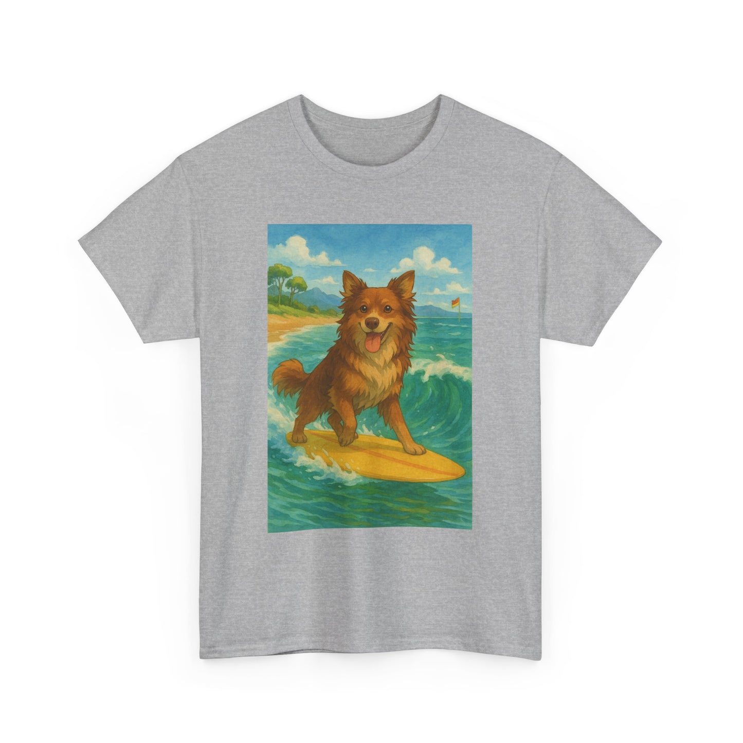 Surfing Dog Unisex Heavy Cotton Tee,