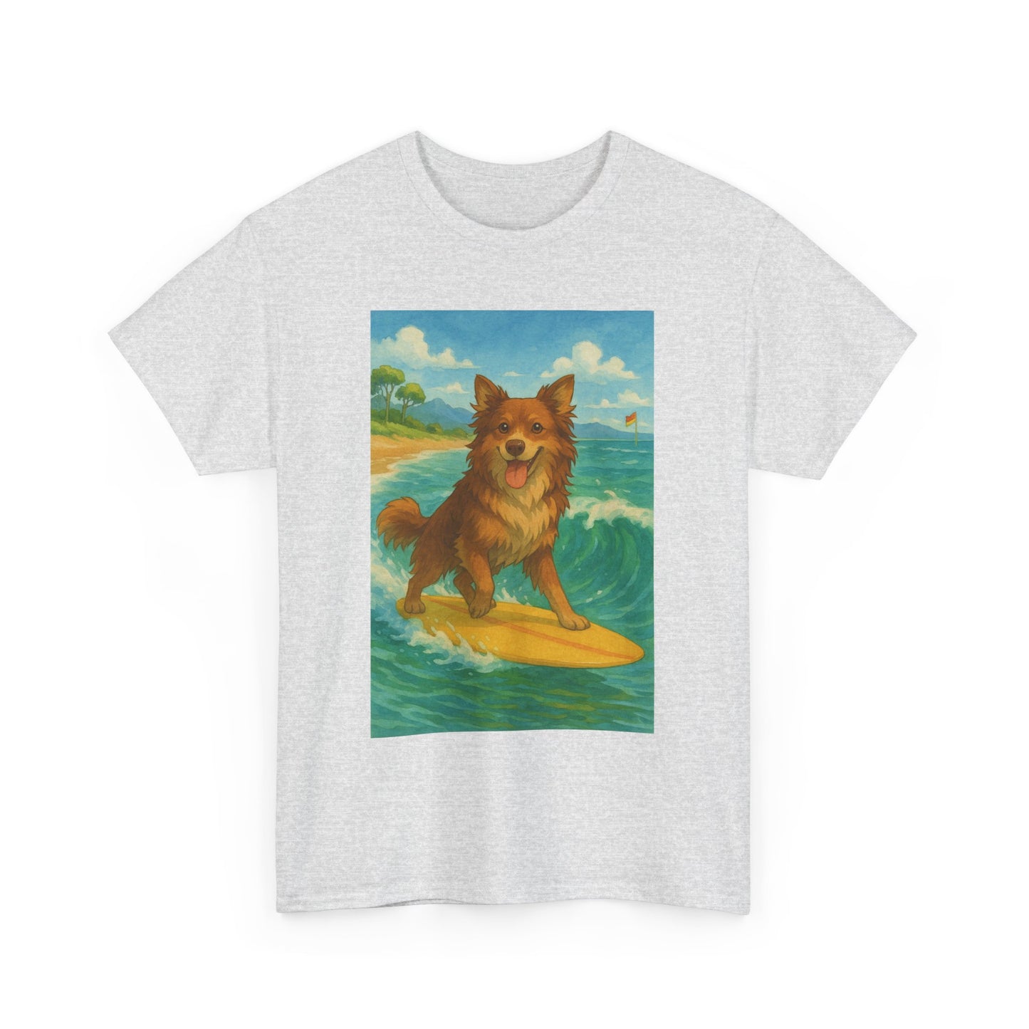 Surfing Dog Unisex Heavy Cotton Tee,