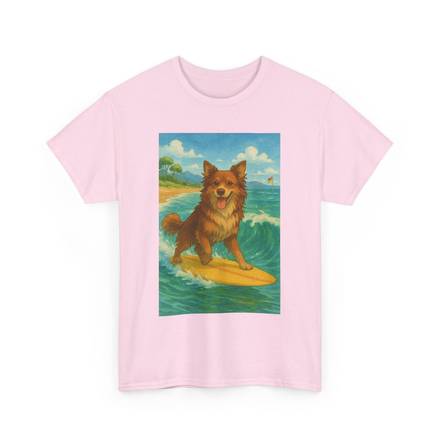 Surfing Dog Unisex Heavy Cotton Tee,