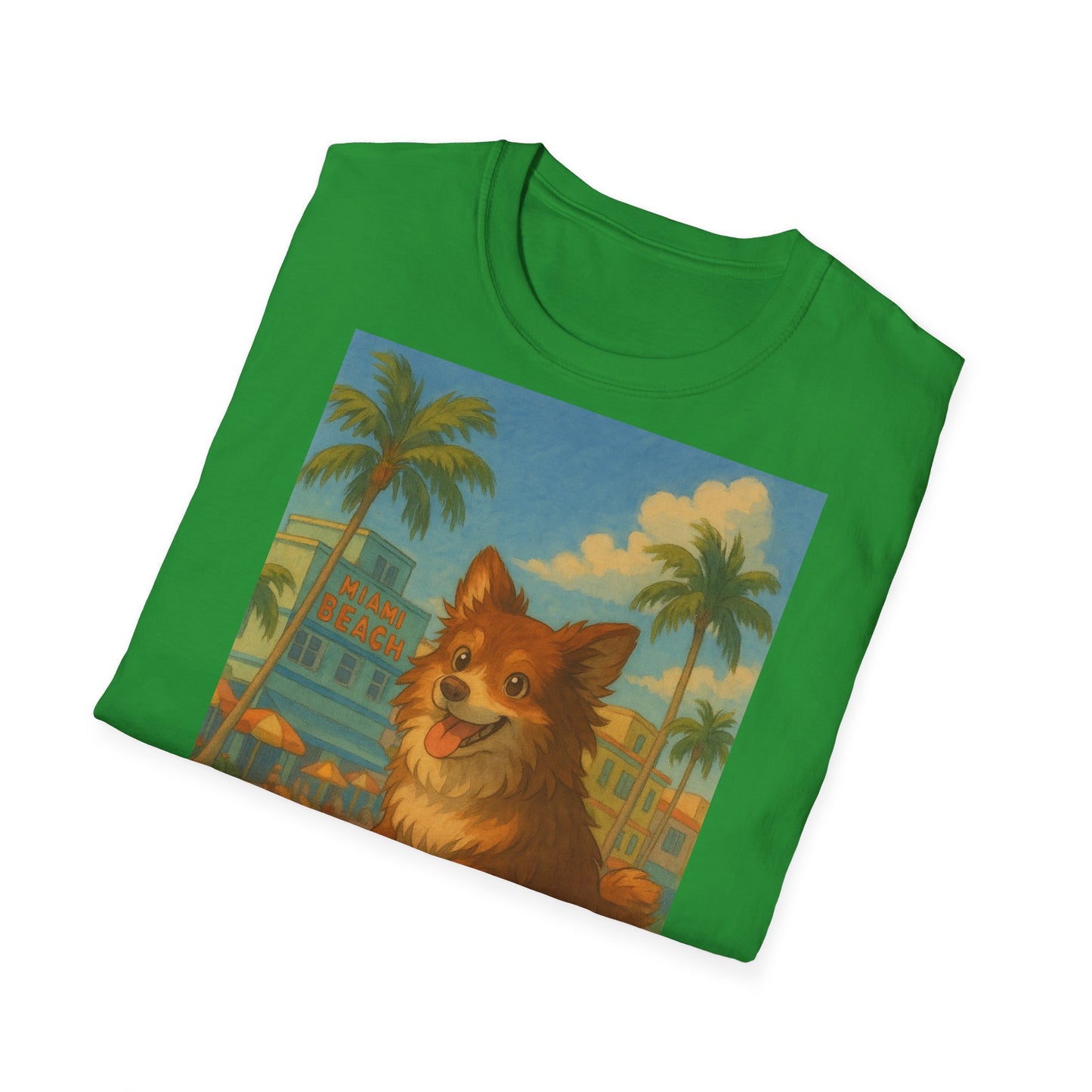 Dog on Skate Unisex T-Shirt - Cute Puppy Skateboarding Tee