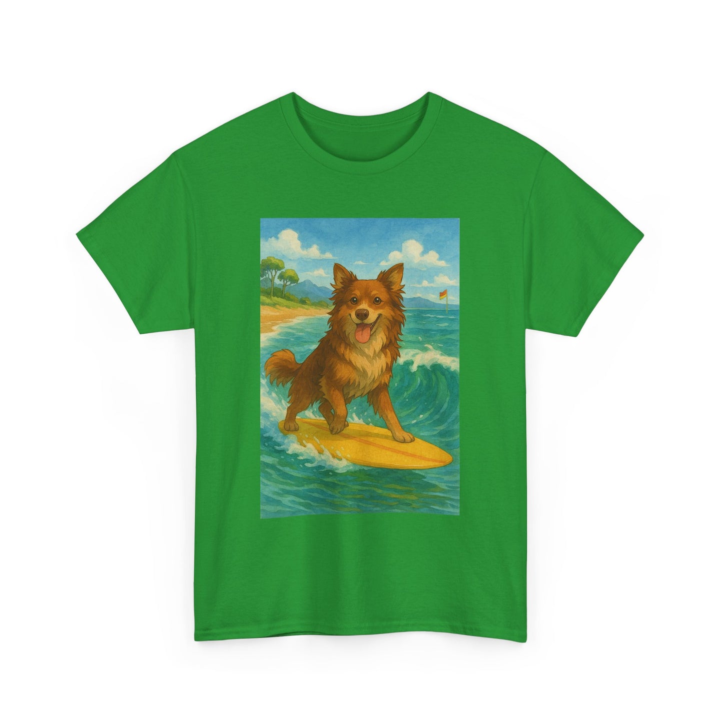 Surfing Dog Unisex Heavy Cotton Tee,