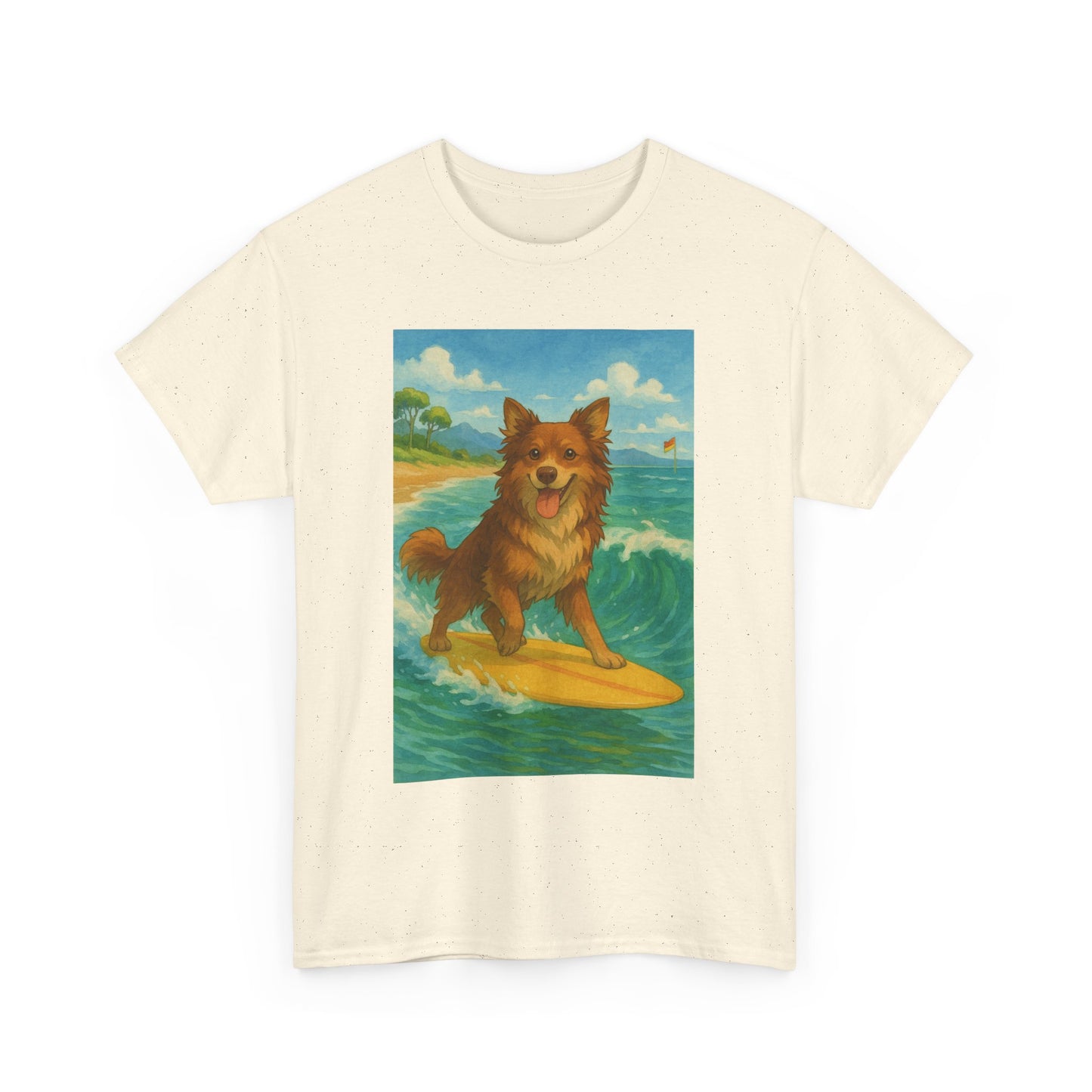 Surfing Dog Unisex Heavy Cotton Tee,