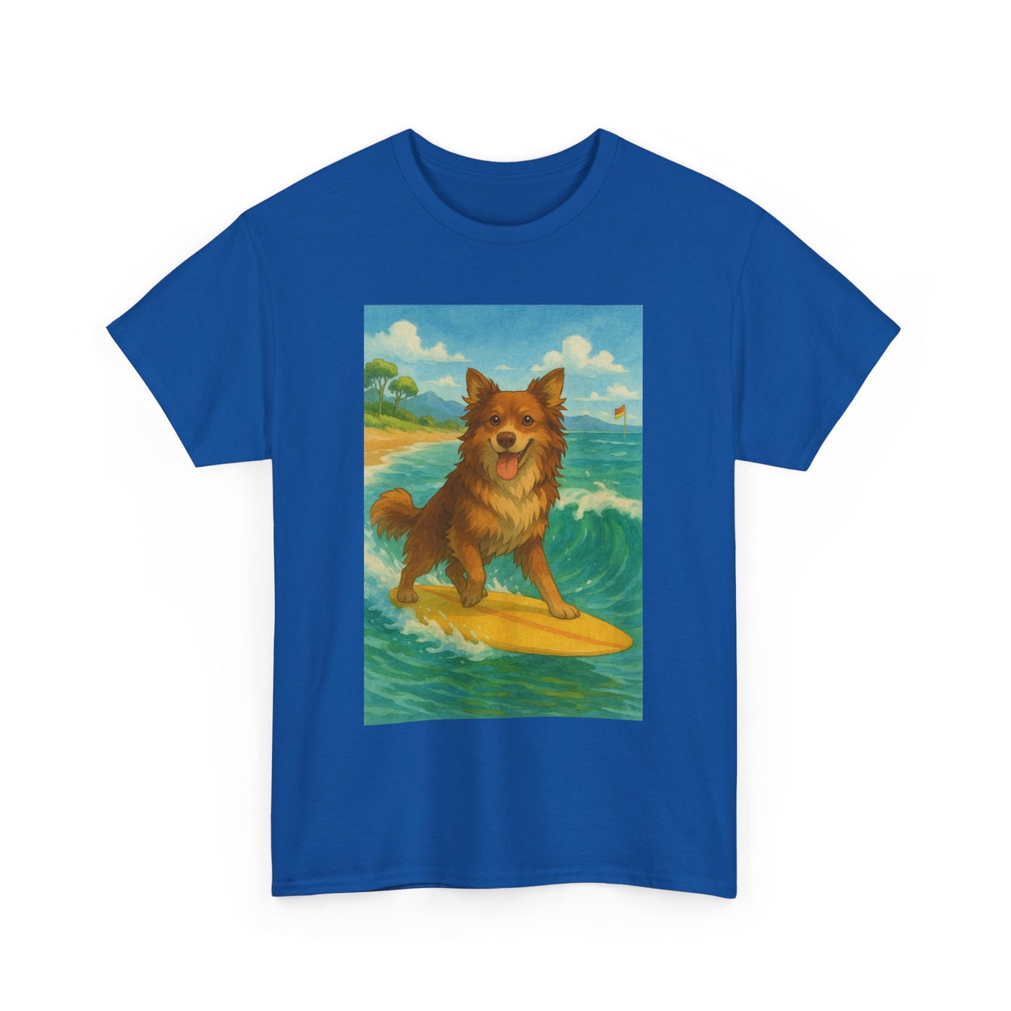 Surfing Dog Unisex Heavy Cotton Tee,
