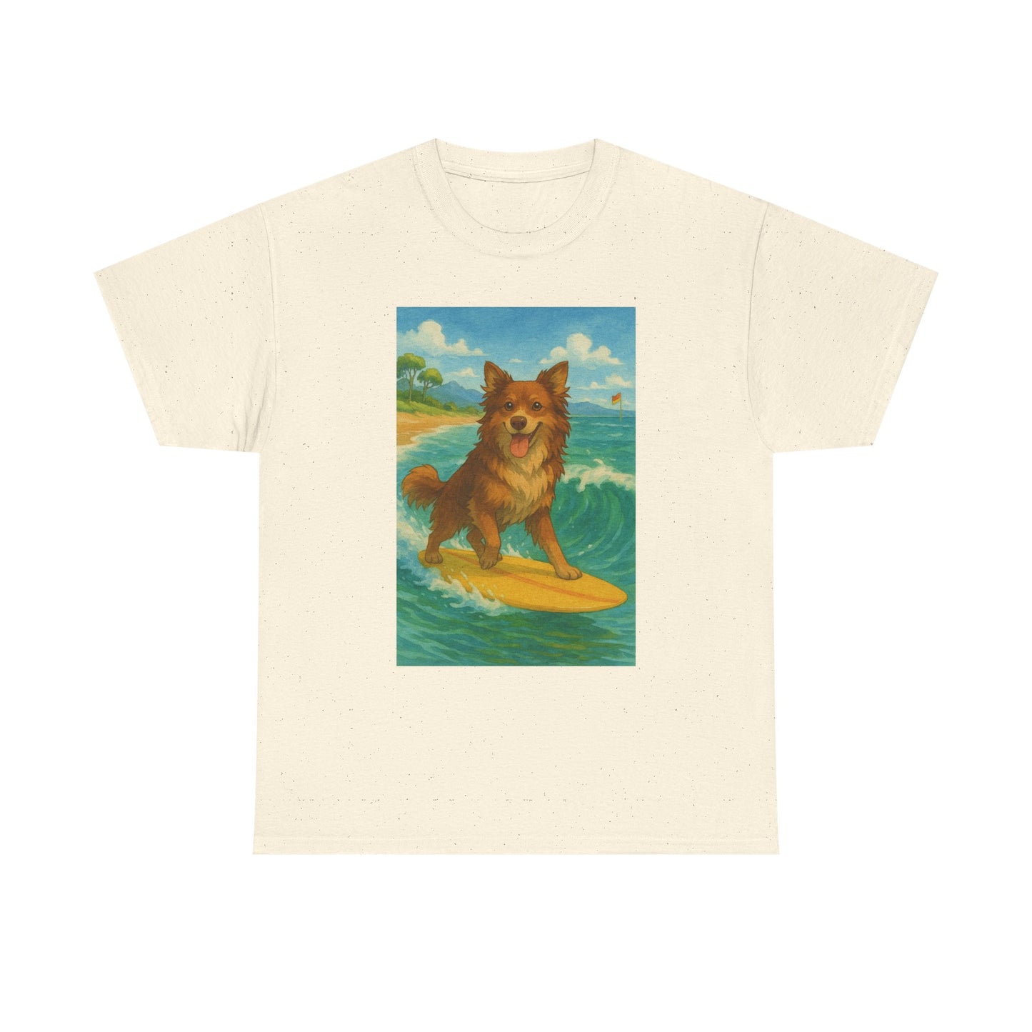 Surfing Dog Unisex Heavy Cotton Tee,