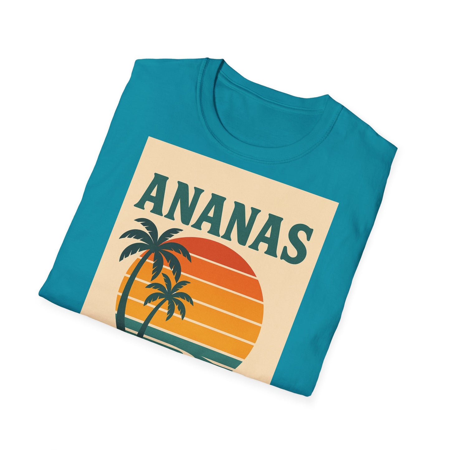 Retro Beach Vibes Unisex Softstyle T-Shirt,