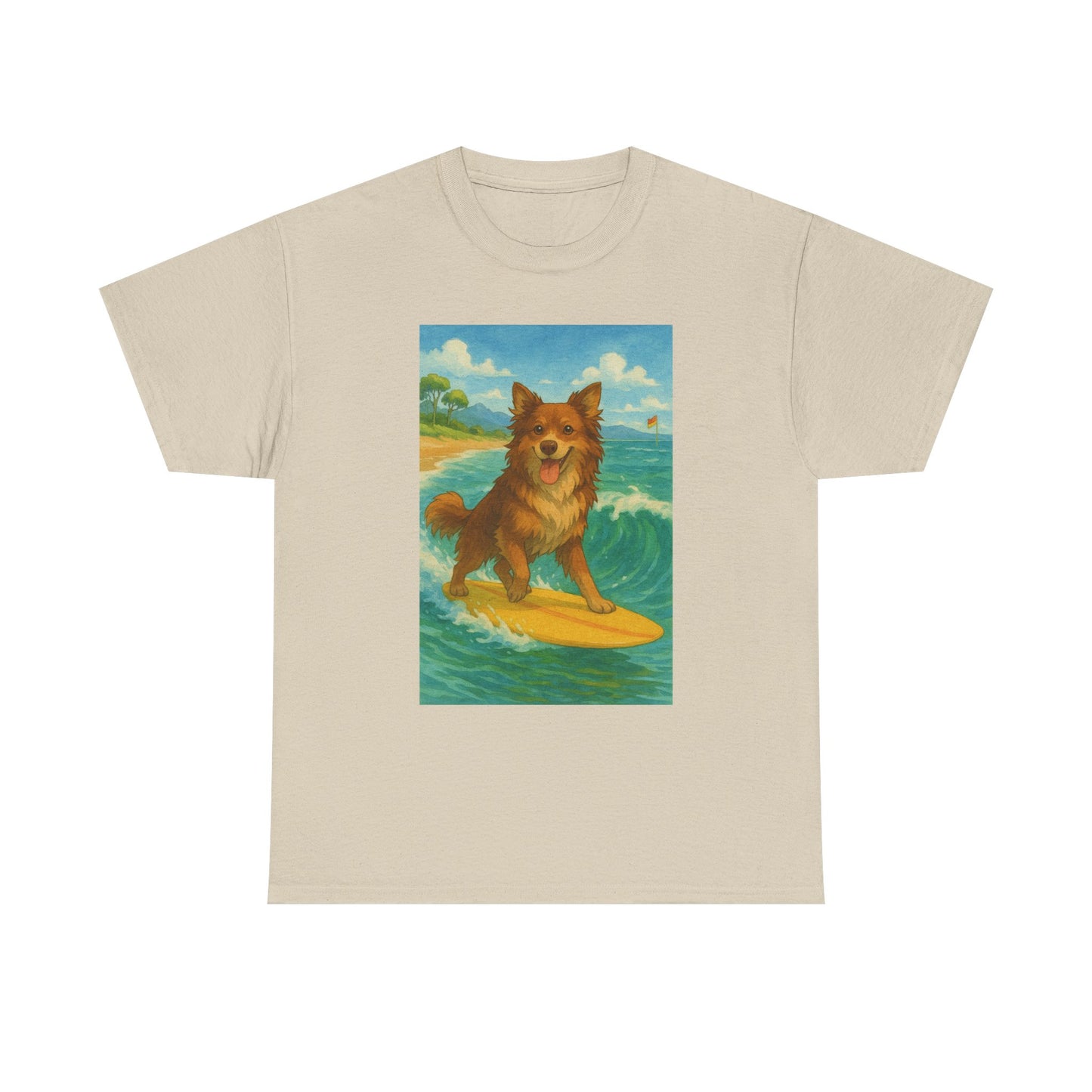 Surfing Dog Unisex Heavy Cotton Tee,